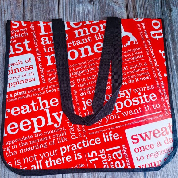(3) Lululemon Large Manifesto Reusable Tote - Shopper/Gym/Yoga/Beach/Swim Bag - Picture 3 of 10